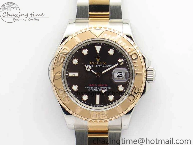 0223 Yacht-Master 116621 ARF 1:1 Best Edition Brown Dial On SS RG Bracelet A Affordable 3547